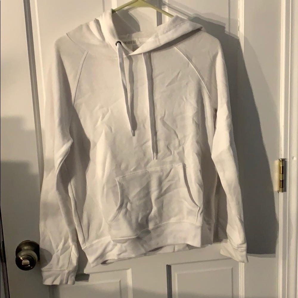 Forever 21 white hoodie
